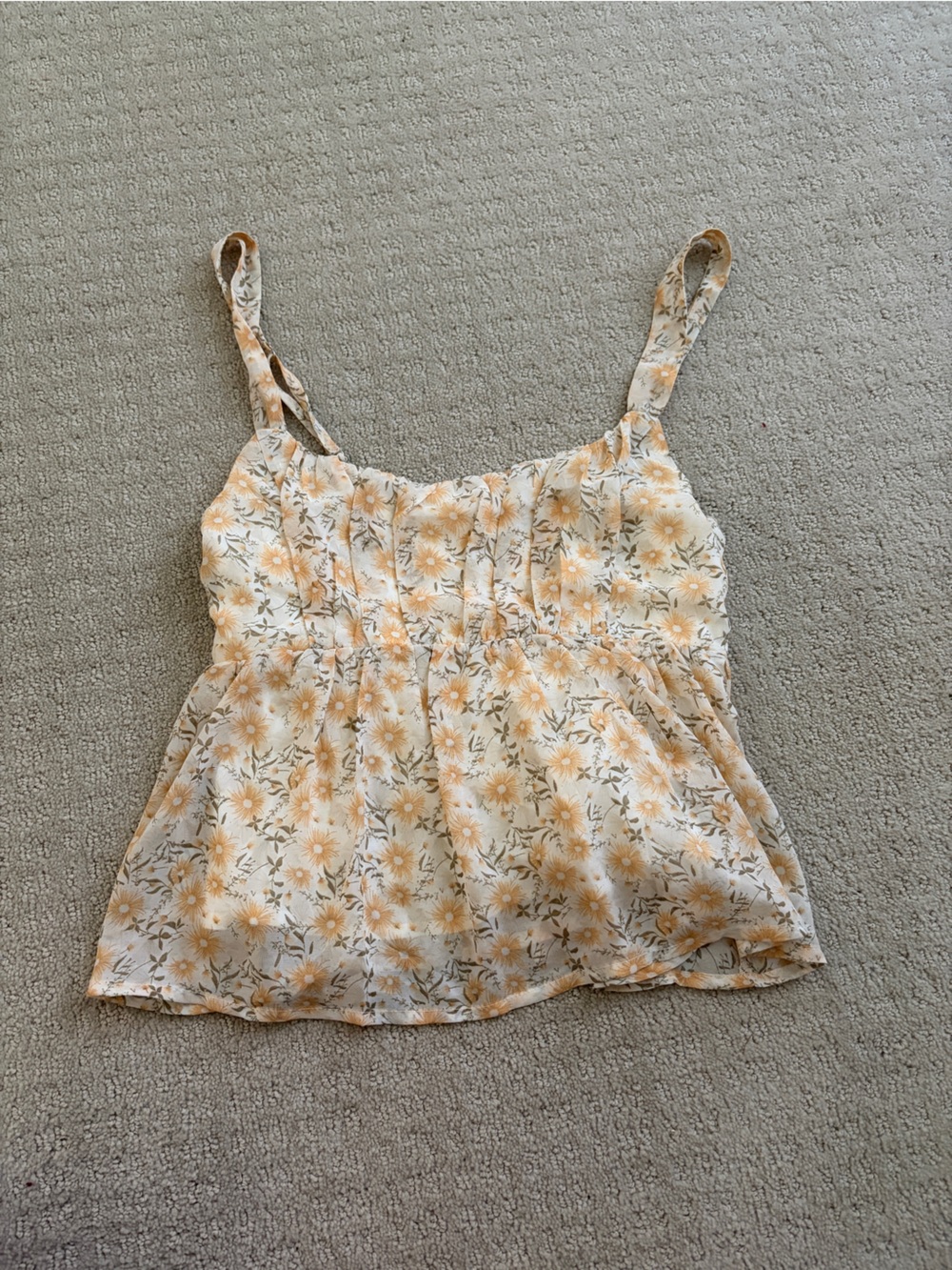 Yellow Daisy Floral Top